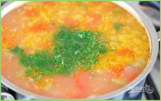 Перловый суп с солеными огурцами - фото шаг 10