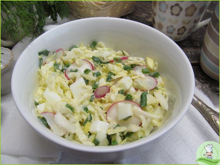 Салат из свежей капусты с яйцом - фото шаг 1