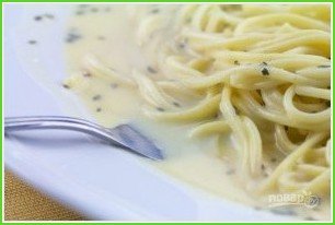Белый соус к спагетти - фото шаг 5