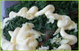 Фасолевый салат с грибами - фото шаг 4