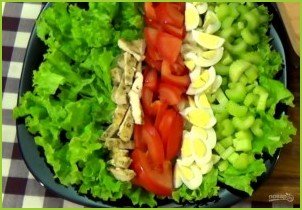 Кобб салат - фото шаг 2