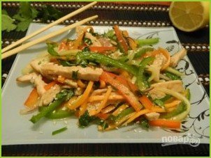  Куриный тайский салат ПП - фото шаг 11