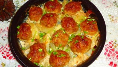 Мясные шарики в духовке