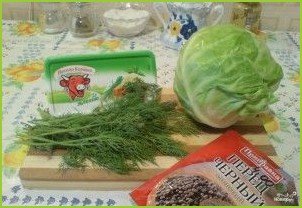 Салат с капустой и плавленым сыром - фото шаг 1