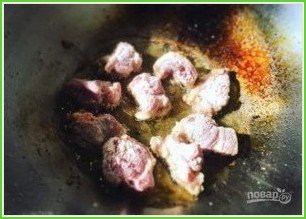 Свиной гуляш в кисло-сладком соусе - фото шаг 5