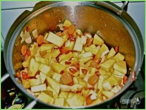 Хрустящий суп из тыквы с сухариками - фото шаг 8