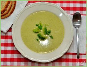 Крем-суп из брокколи с молоком - фото шаг 5