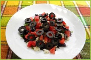 Овощной салат с сырыми шампиньонами - фото шаг 5