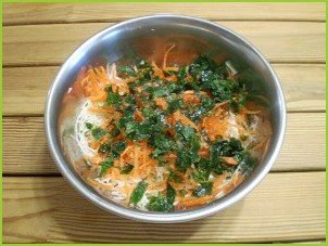 Салат витаминный из капусты и моркови с уксусом - фото шаг 5