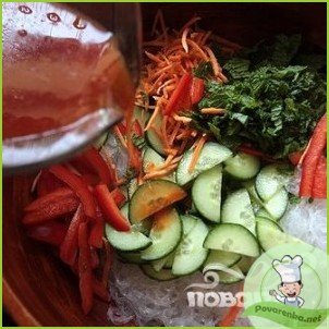 Вьетнамский салат из рисовой лапши с тофу - фото шаг 4