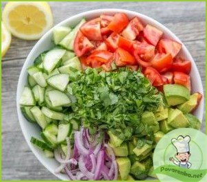 Легкий салат с авокадо - фото шаг 3