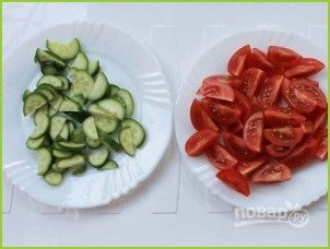 Салат из зеленой гречки - фото шаг 2