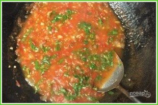 Спагетти с домашним томатным соусом - фото шаг 14