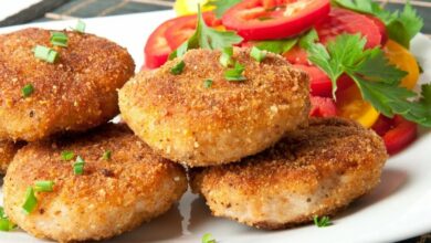 Картофельно-мясные котлеты