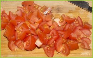 Овощной салат с креветками - фото шаг 3