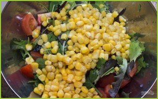 Овощной салат с креветками - фото шаг 5