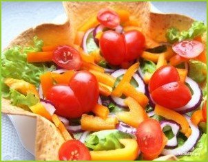 Овощной салат с бальзамическим уксусом - фото шаг 2