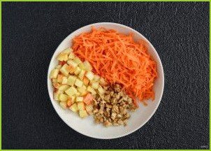 Салат из моркови, яблок и апельсина - фото шаг 3