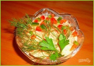 Салат сырный с чесноком и морковью - фото шаг 6