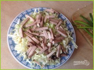 Мясной салат с пекинской капустой - фото шаг 6