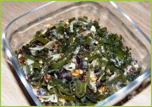 Салат из маринованной морской капусты - фото шаг 5