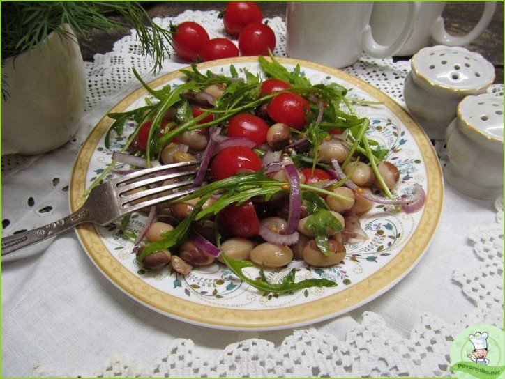 Салат с фасолью и помидорной сальсой - фото шаг 1