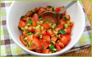 Салат с фасолью и помидорной сальсой - фото шаг 7