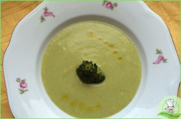 Суп-пюре из брокколи с сыром - фото шаг 1