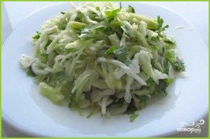 Постный салат из капусты - фото шаг 5