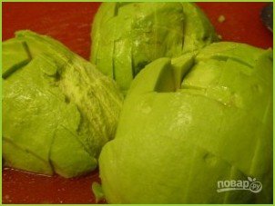 Салат из авокадо с креветками - фото шаг 5