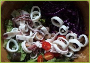 Салат из морепродуктов и овощей - фото шаг 5