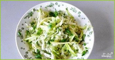 Салат из зеленых овощей - фото шаг 6