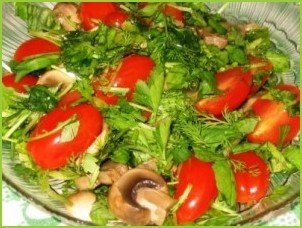 Салат с грибами отварными - фото шаг 6