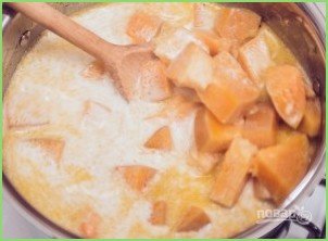Крем-суп из тыквы с беконом - фото шаг 3
