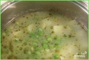 Крем-суп из зеленого горошка - фото шаг 3