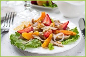 Куриный салат из сезонных фруктов - фото шаг 3