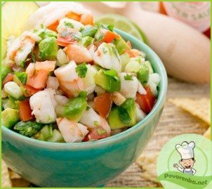 Салат из морепродуктов с авокадо - фото шаг 5
