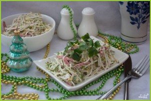 Салат с салями и сыром - фото шаг 5