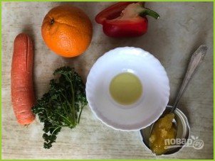 Постный салат с апельсином - фото шаг 1