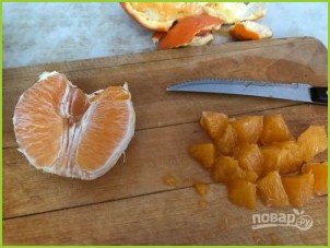 Постный салат с апельсином - фото шаг 4