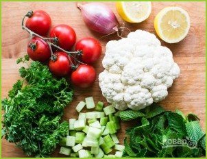 Диетический салат из свежих овощей - фото шаг 1