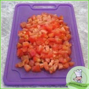 Яичница с помидорами и ветчиной - фото шаг 4