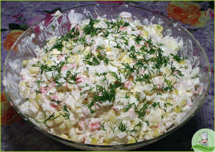 Крабовый салат с огурцами - фото шаг 1