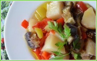 Овощное рагу с баклажанами и картофелем - фото шаг 7