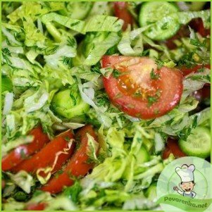 Салат из огурцов и помидоров - фото шаг 6