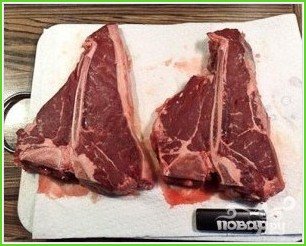 Стейк (Т-Вone steak) - фото шаг 1