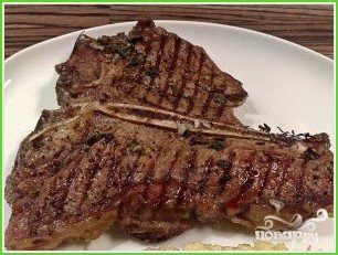 Стейк (Т-Вone steak) - фото шаг 6