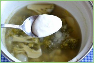 Суп-пюре из брокколи со сливками - фото шаг 5