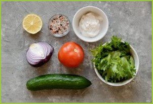 Овощной салат с йогуртом - фото шаг 1