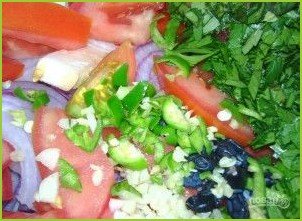 Салат с барбарисом - фото шаг 7